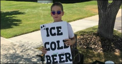 Not exactly a kid selling lemonade but not even a bad small business idea.