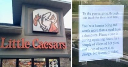 Great action of compassion from Little Ceasar’s towards homeless people.