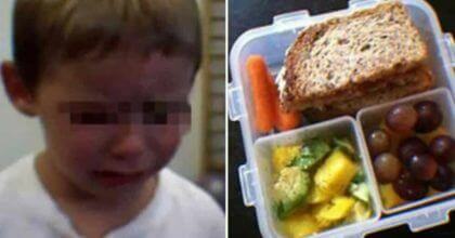 School’s staff throws kid’s food away for being unhealthy and angry mother complains.