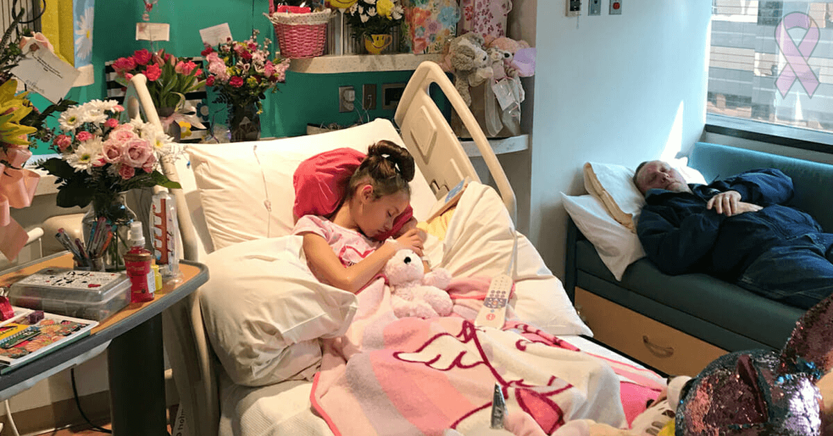 Nine-year-old battling with cancer is cured in less than one year.