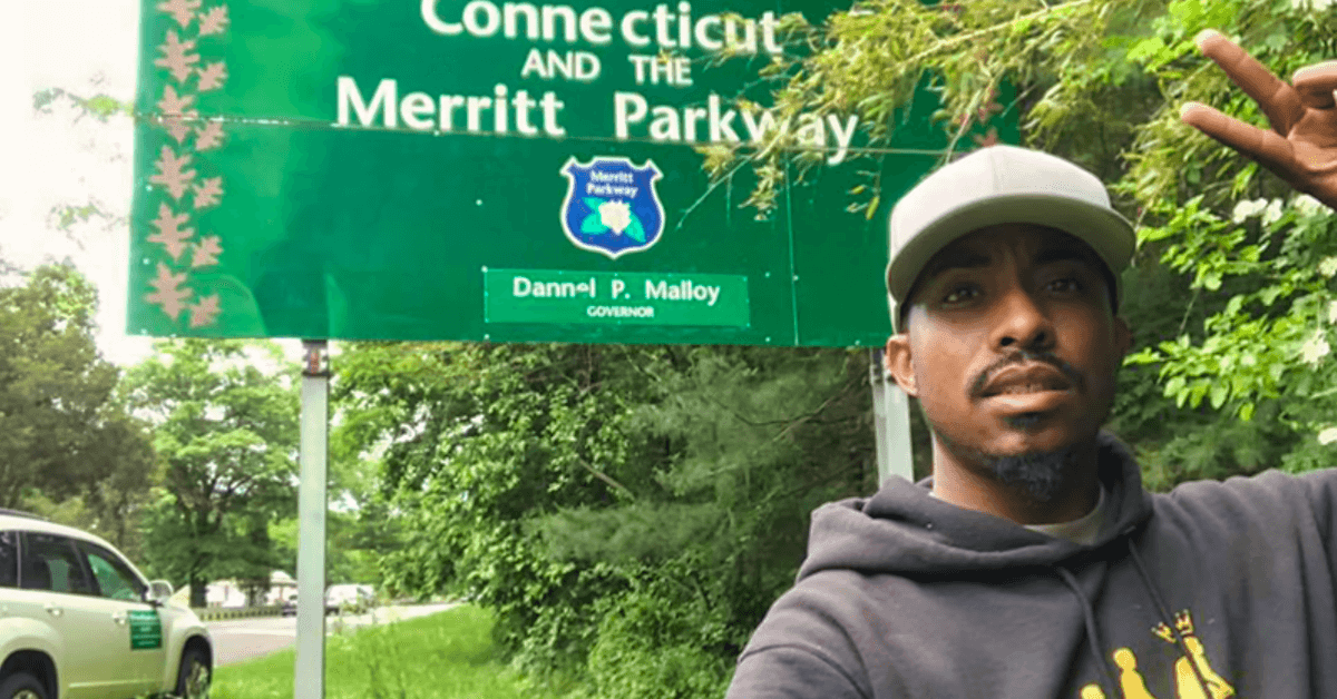 The man finished cutting veterans lawns in all the states of America.