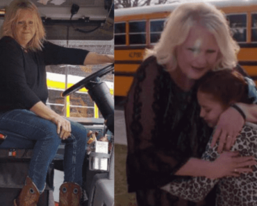 A bus driver has been helping little girl with her hair ever since her mother died.