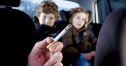 Smoking in the presence of children will become illegal and its penalty will be a $1000 fine.