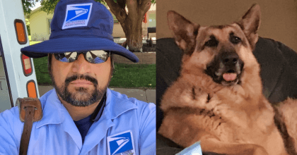 Mailman receives a letter from the owners of his favorite dog when she passed away.