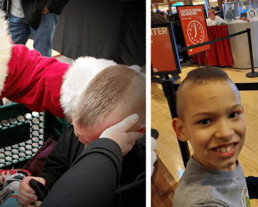 Autistic boy always freezes when it is time to meet Santa, but this time it was different