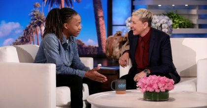 Ellen stands by black teen who was suspended from school for not cutting his dreadlocks.