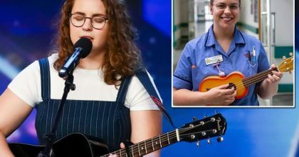 Nurse who was on Britain’s Got Talent watches her audition from the hospital