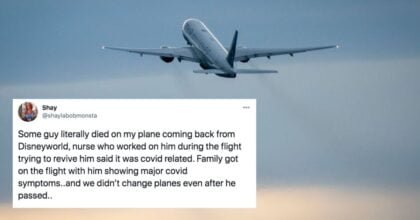 Passenger Lies About Being Infected With COVID And Dies On The Plane.