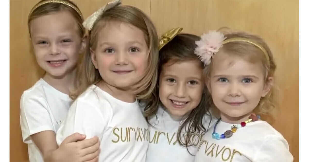 Four girls join for a photoshoot after beating cancer together.