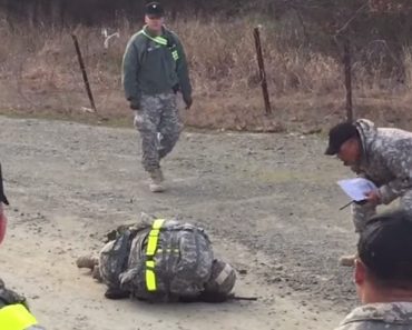 Female Army Captain Refuses To Give Up During Grueling Exam For Coveted Badge