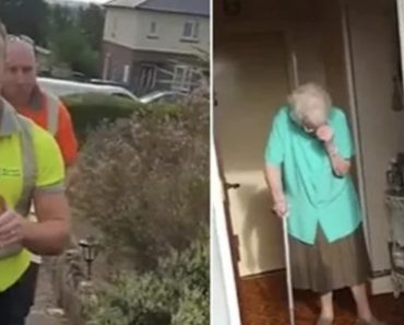 Garbage collector brings birthday cake to 100-year-old lady