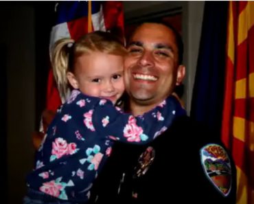 Police officer adopts little girl he rescued from abusive household