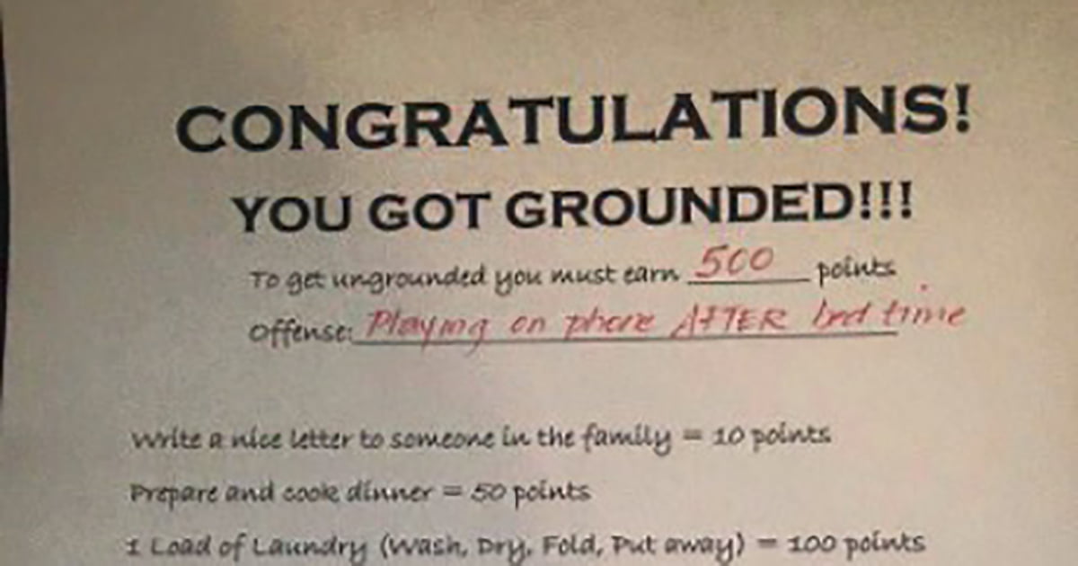 Mom’s creative punishment for her son is getting all the praise from other parents