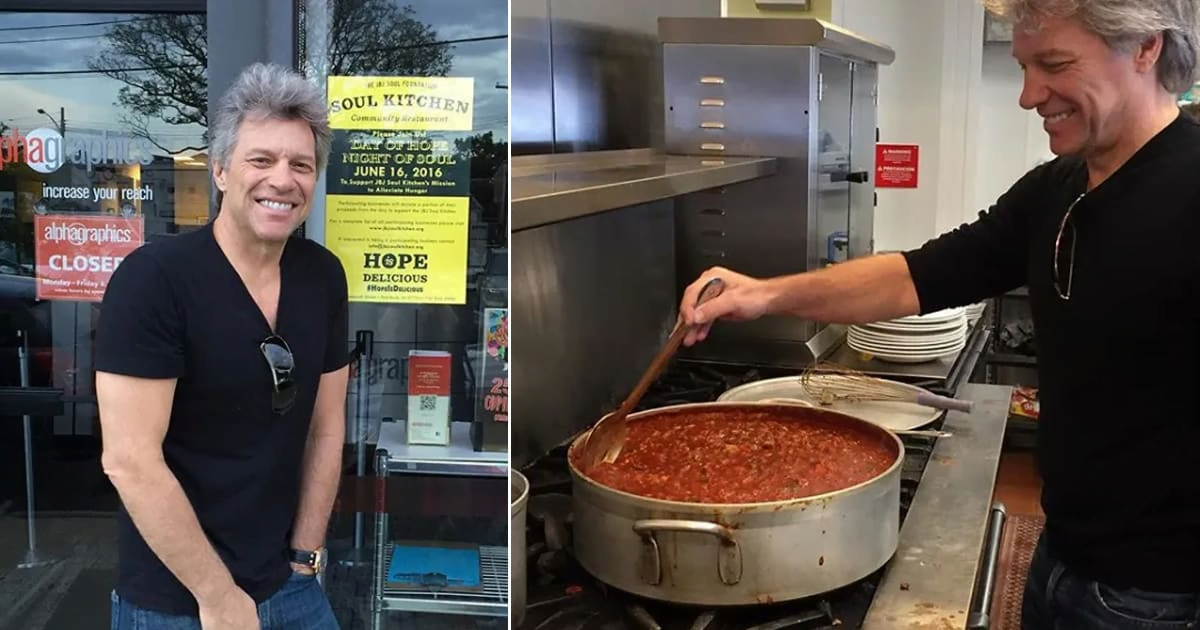 Jon Bon Jovi opens third community restaurant that serves free meals to those in need