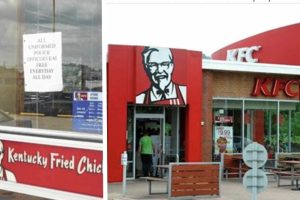 People are upset over sign KFC store posted on their doors – Restaurant refuses to take it down