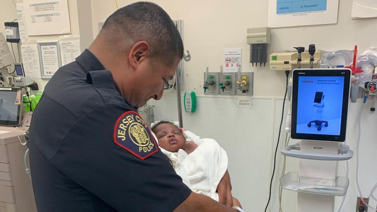 New Jersey police officer catches 1-month-old baby thrown from second floor balcony