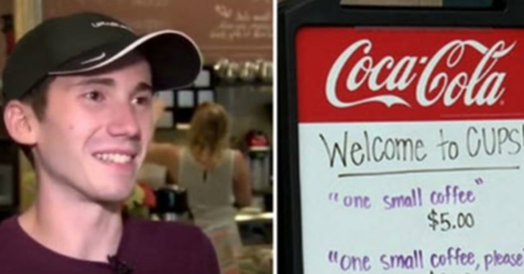 Barista is fed up with rude customers, so he decides to teach them a lesson with brutally honest sign