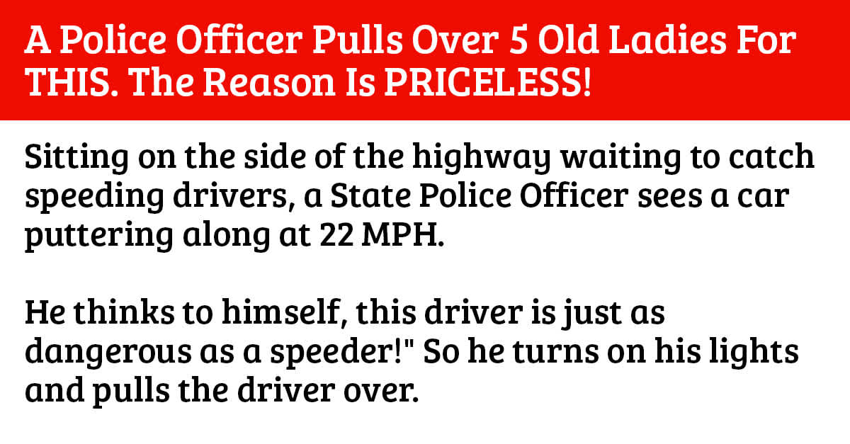 A Police Officer Pulls Over A Speeding Car