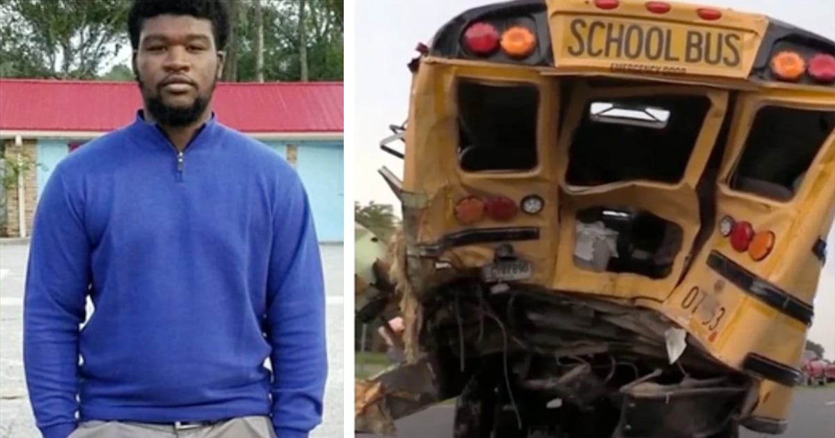 Dying truck driver uses final breaths to free trapped school children after bus crash