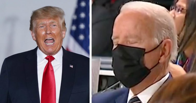 Donald Trump slams President Biden for seeming to fall asleep during climate meeting