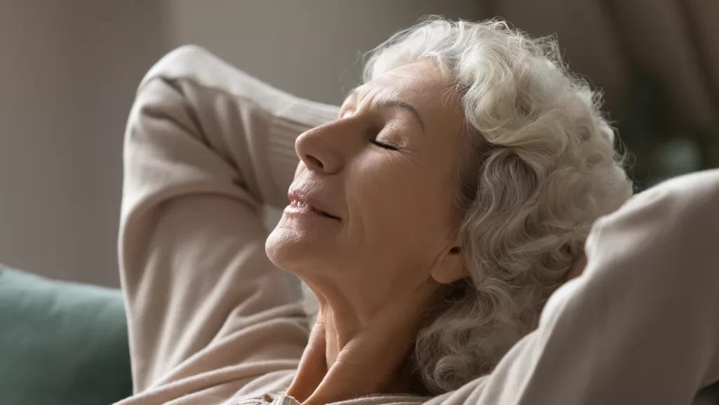 An elderly woman relaxing | Source: Shutterstock