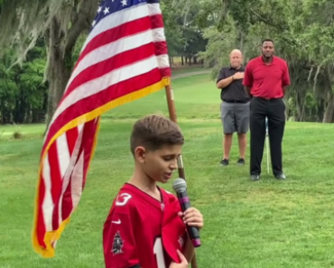 Emotional Impact: 10-Year-Old Wows with National Anthem, Brings Tears to Grown Men”