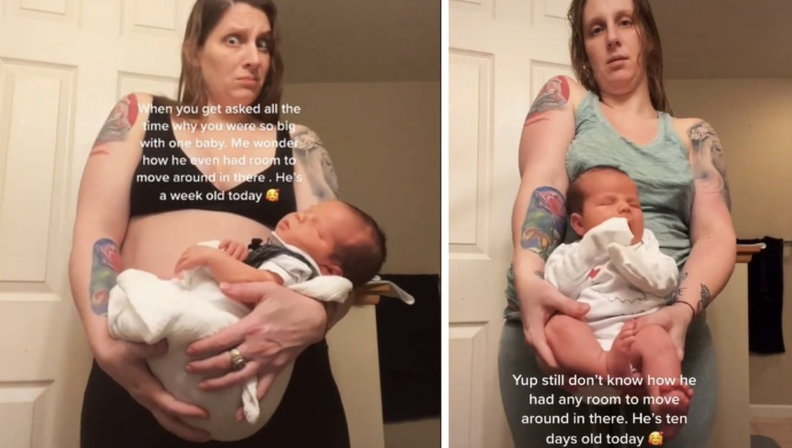 Mom's Huge Baby Bump Has People Guessing She's Having Eight Babies / Bright  Side