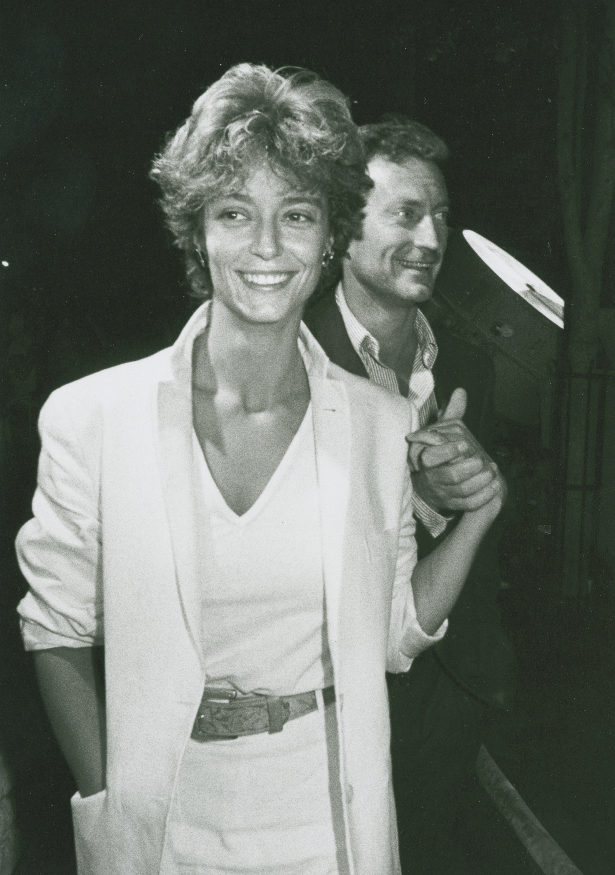 Rachel Ward and Bryan Brown at the "Staying Alive" premiere in 1983 | Source: Getty Images