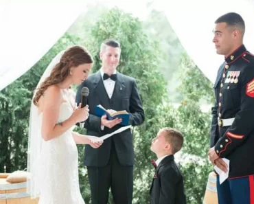 Stepmom delivers special wedding vows to four-year-old – his reaction breaks our hearts