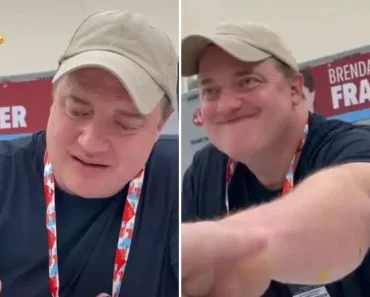 Fan makes Brendan Fraser emotional after telling him she made her childhood awesome