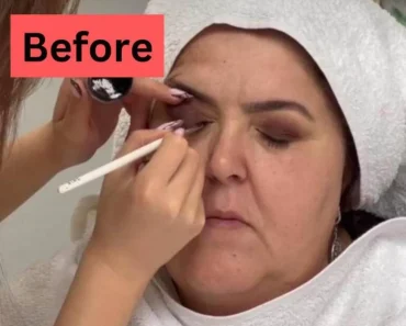 After applying makeup, they made this woman look 15 years younger…