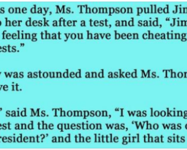 Teacher Believes Jimmy Cheated On The Test, And She Knows How To Prove It