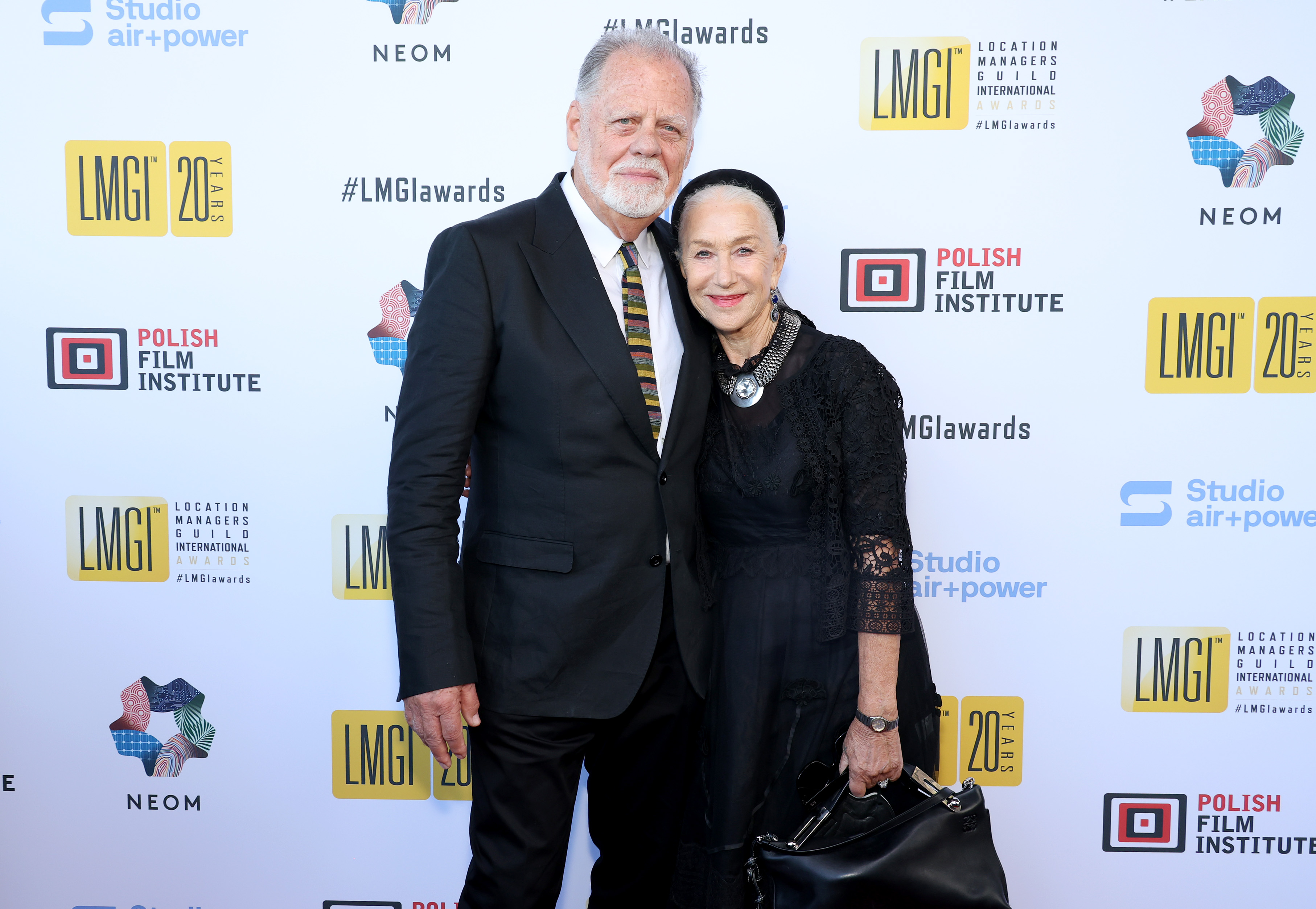 Taylor Hackford and Helen Mirren at the 10th Annual LMGI Awards Honoring Location Managers on August 26, 2023, in Santa Monica, California | Source: Getty Images