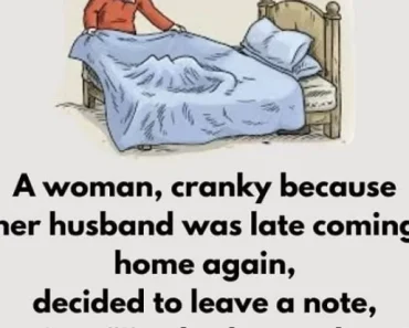 Woman hides under the bed to check on her husband