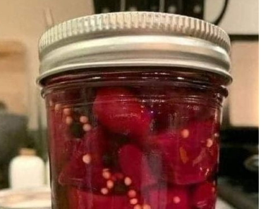 Healthy pickled beets