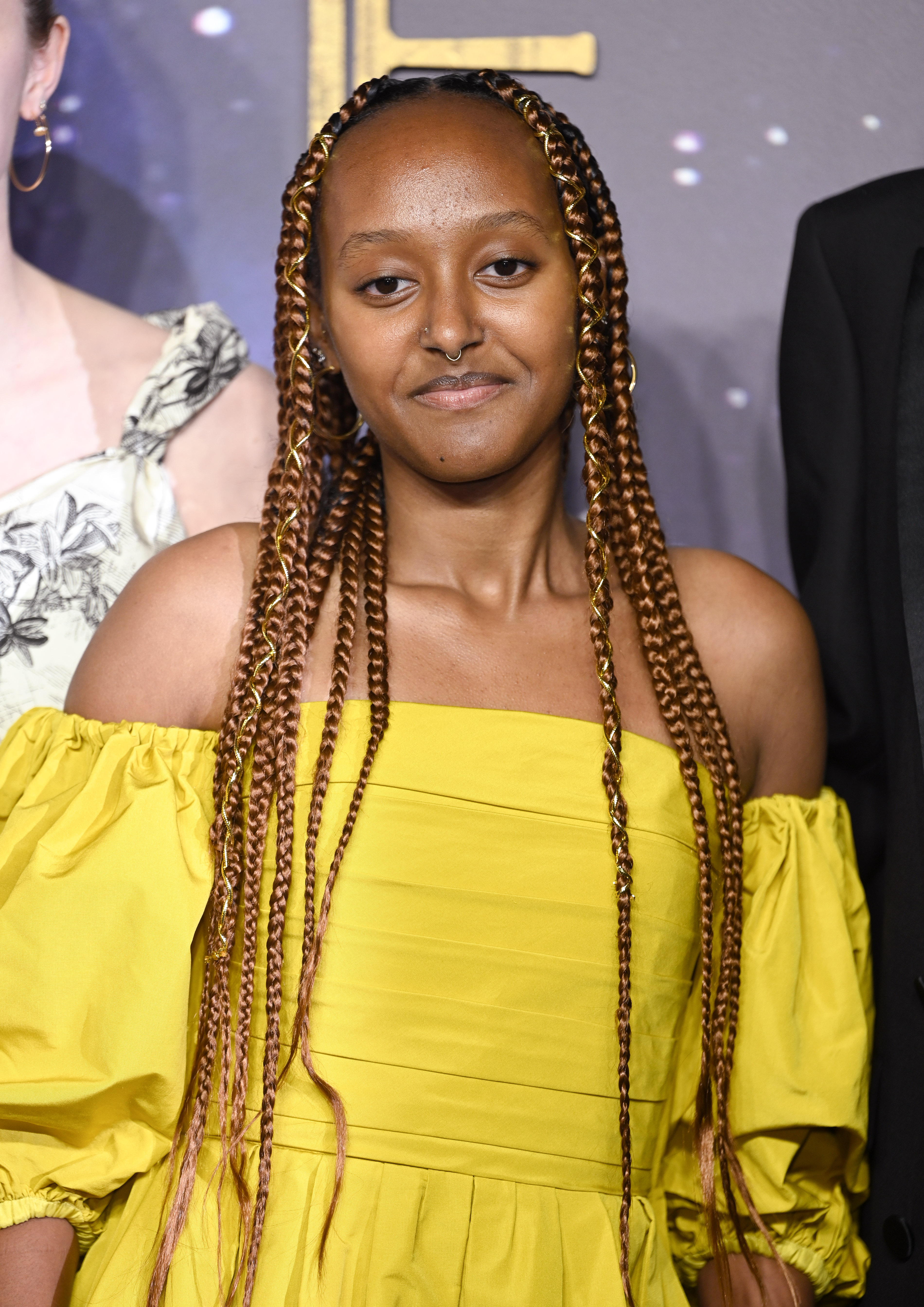 Zahara Jolie-Pitt attends the "The Eternals" UK Premiere at BFI IMAX Waterloo in London, England, on October 27, 2021. | Source: Getty Images