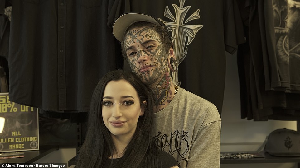 'It's so stressful because if you move your eyeball when there's a syringe in there, you'll go blind. So that's definitely a really sketchy one,' he said (pictured is Mr Bramble with his girlfriend)