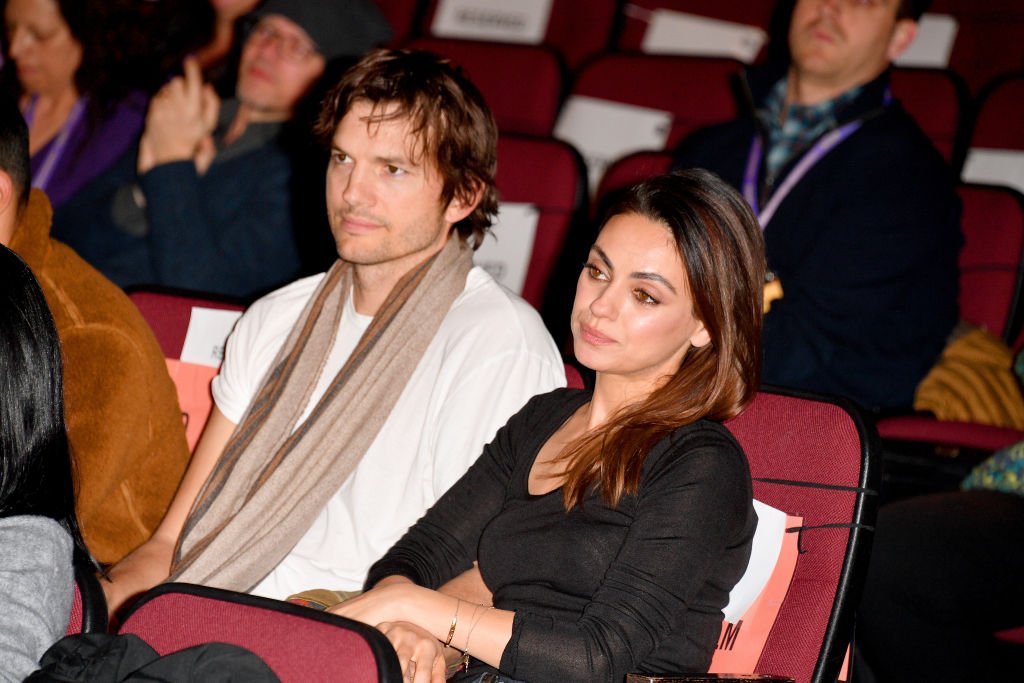 Ashton Kutcher and Mila Kunis in Eccles Center Theatre on January 25, 2020. | Source: Getty Images