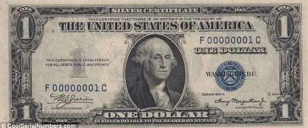 1 Dollar Bill