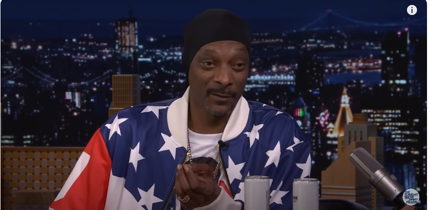 A photo of Snoop Dogg on "The Tonight Show Starring Jimmy Fallon" taken from a video  posted on May 14, 2024 | Source: YouTube/@fallontonight