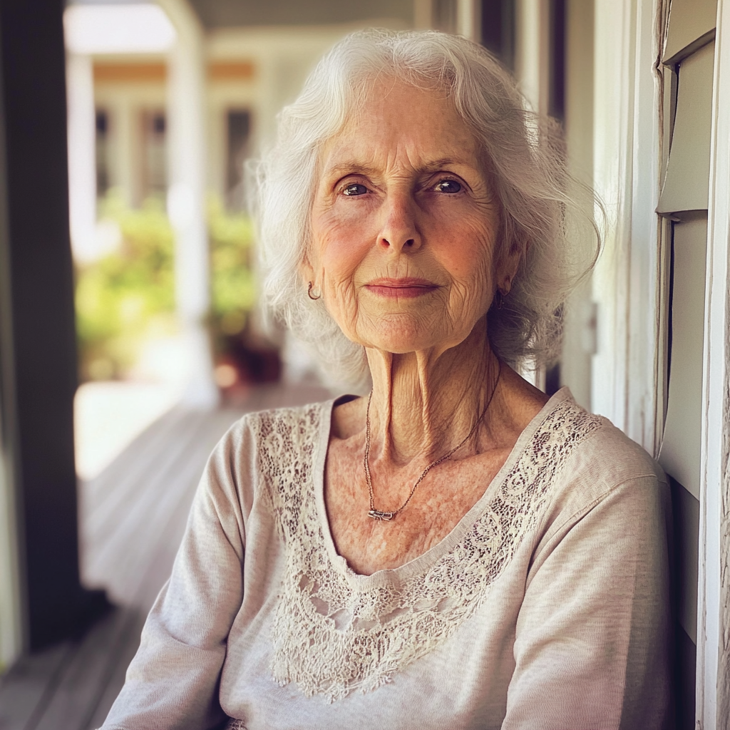 A smiling old woman | Source: Midjourney