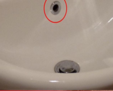 The small hole on the sink, which might seem unnecessary, actually serves a surprising function!