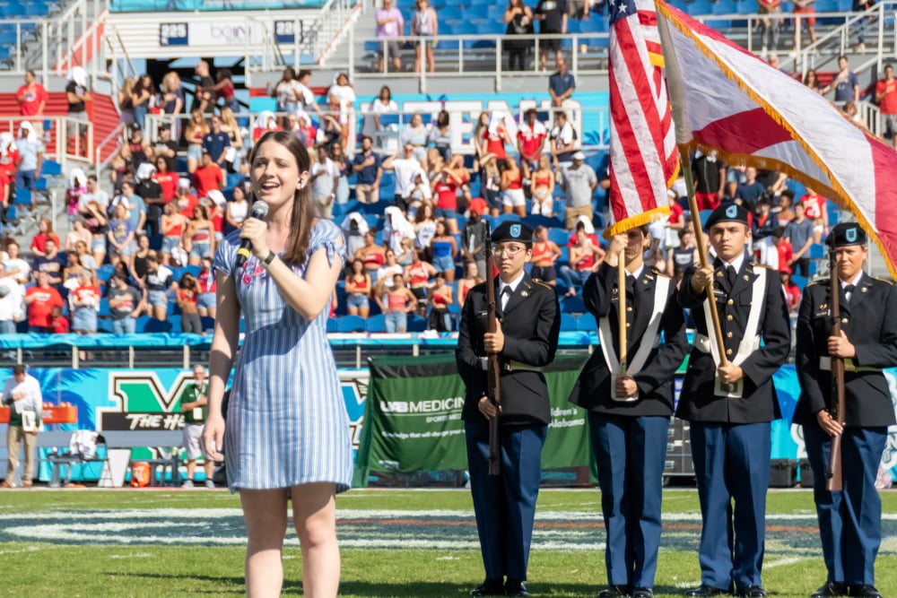 National Anthem Before Sports Event