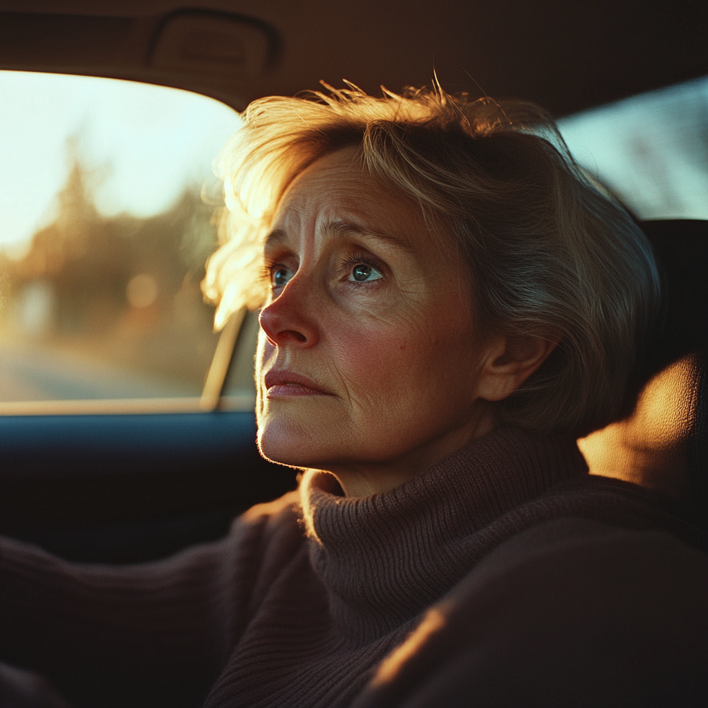 A woman driving her car | Source: Midjourney