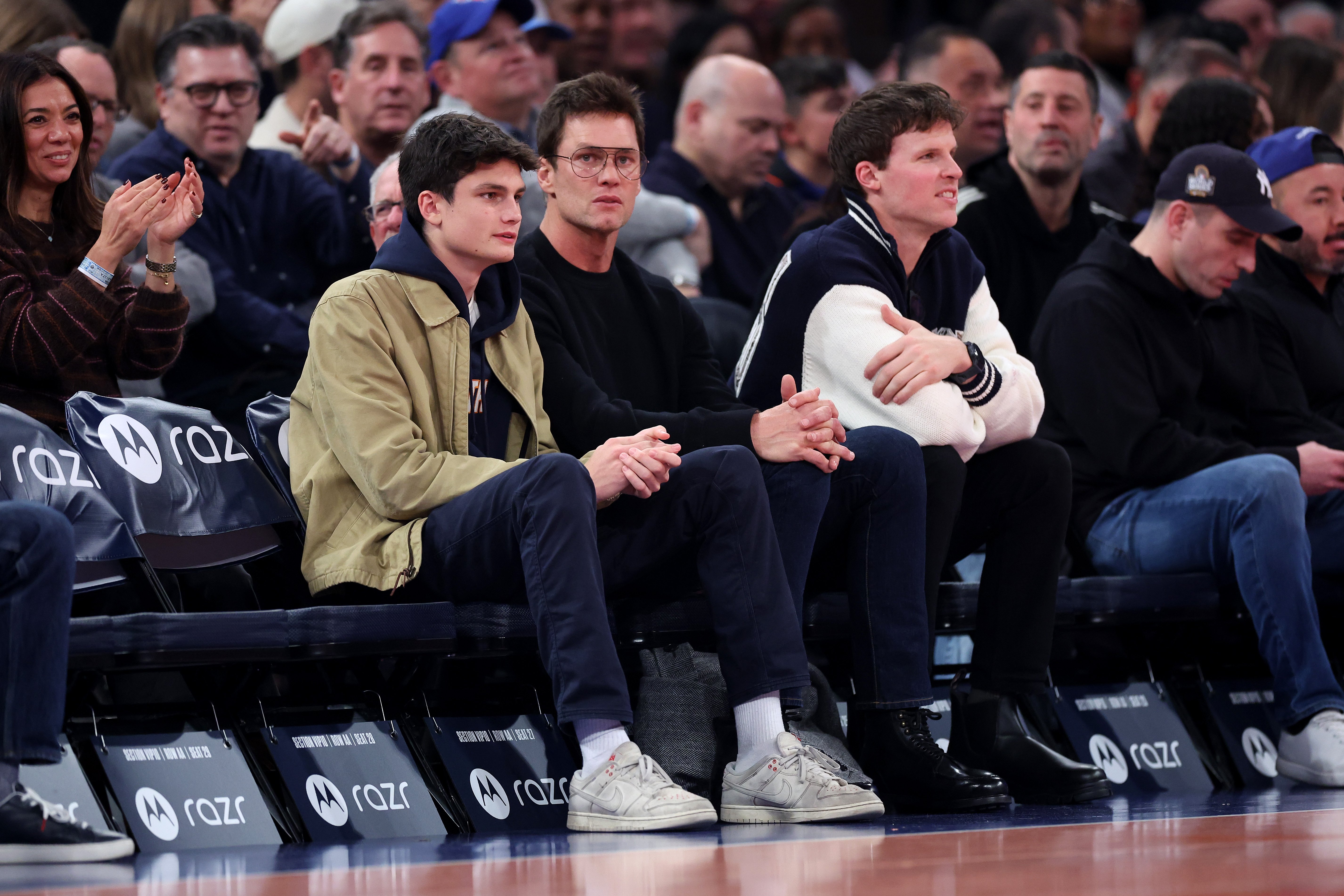 Jack Moynahan and Tom Brady at Madison Square Garden in New York City on November 15, 2024 | Source: Getty Images