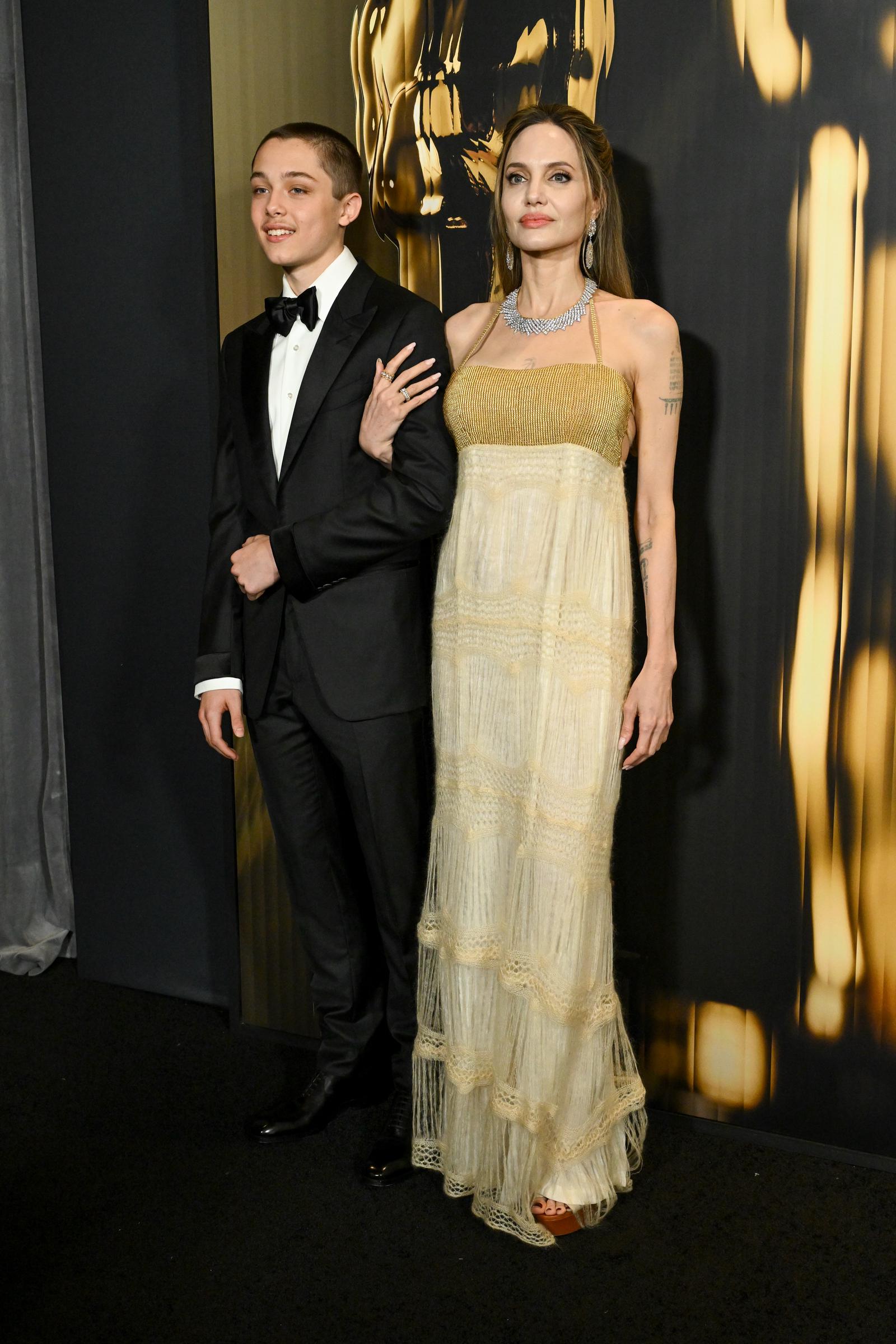 Knox Jolie-Pitt and Angelina Jolie. | Source: Getty Images