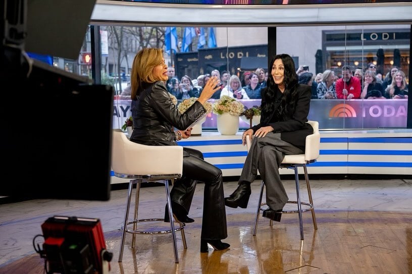 Hoda Kotb and Cher on the "Today Show," from a post dated November 19, 2024 | Source: Instagram/hodakotb