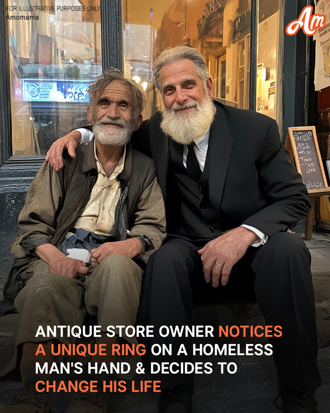 Antique Shop Owner Asks Homeless Man Begging for Food Where He Got His Ring – Story of the Day