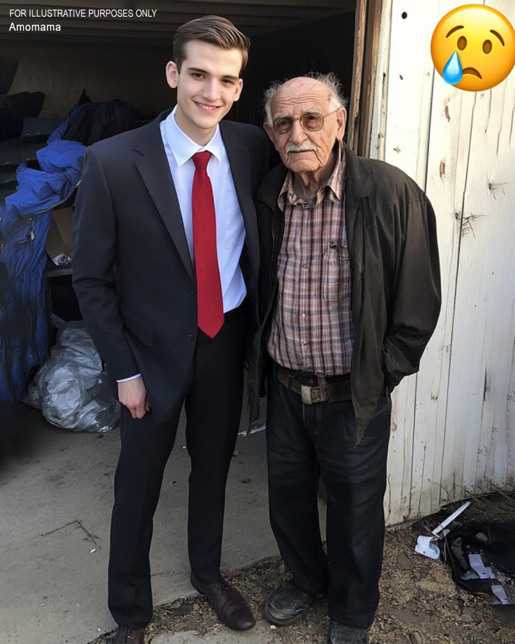 Elderly teacher helps freezing young boy – gets repaid 7 years later