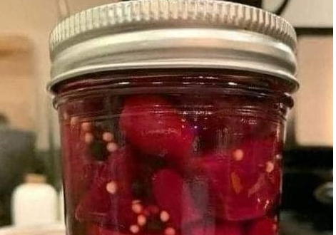 Healthy pickled beets